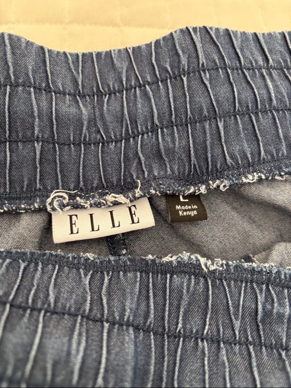 Elle Wide-Leg Denim Pants in Blue - Picture 2 of 7